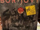 BON JOVI - Slippery When Wet Lp Vinyl Record W/HYPE STICKER VG+