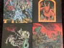 METALLICA OZZY CELTIC FROST 4LP SLEEVES ONLY THRASH METAL HEAVY NO RECORDS RARE