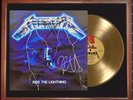 Cuadro Metallica Ride The Lightning Lp Y Disco De Oro (replic)
