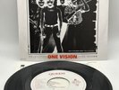 queen one vision japan import 7”ps  and lyric inner nice Promo Japanese 1985