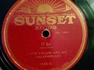 Sunset Record 1143 OWEN FALLON & HIS CALIFORNIANS Who/ Smarty 78RPM Shellac