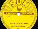 MALCOLM YELVINGTON Rockin' With My Baby Sun 246 78 RPM Rockabilly RARE - HEAR