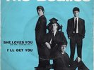 The Beatles SHE LOVES YOU / I'LL GET YOU Parlophon QMSP 16347 label azzurra