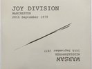WARSAW / JOY DIVISION Middlesborough 14/09/77 - Manchester 2 8/09/79 LP New 0889