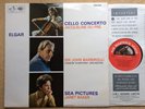 ELGAR “Cello Concerto” Jacqueline Du Pre  UK HMV Stereo ASD 655 LP 1st EX+