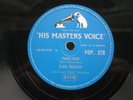 ELVIS PRESLEY 78 RPM PARALYZED / WHEN MY BLUE MOON TURNS TO GOLD HMV POP. 378 EX