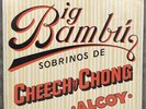 Cheech & Chong Big Bambu Original LP Vinyl w/Rolling Paper 1972 Alcoy Records EX