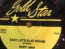 HEAR-WILD 1950'S ROCKABILLY - SLEEPY LaBEEF -BABY LETS PLAY HOUSE - GOLD STAR