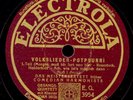 COMEDIAN HARMONISTS (Meistersextett) Volkslieder 1+2  Potpourri Schellack S7900