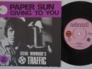 TRAFFIC Paper Sun RARE Sweden 45 mod psych SUPERB COND  swedish STEVE WINWOOD