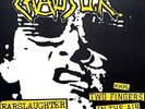 CHAOS UK RADIOACTIVE EARSLAUGHTER/100% TWO FINGERS IN THE AIR PUNK ROCK NEW LP
