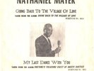 NATHANIEL MAYER--PICTURE SLEEVE ONLY-(GOING BACK TO THE VILLAGE OF LOVE)--PS--