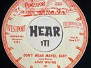 Frantic TX Rockabilly Bopper 45 ALVIS WAYNE Don't Mean Maybe Baby WESTPORT hear