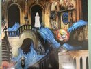 Circa Survive - Violent Waves Black Inside Royal Blue w/ Baby Blue Splatter