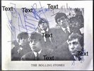 Rolling Stones Promo Card NEAR MINT Autographs May 10 1964 Bristol Colston Hall