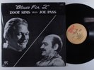 ZOOT SIMS & JOE PASS Blues For 2 PABLO LP VG+ q