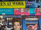 1980's Era (8) LP Record Lot: Cyndi Lauper, Huey Lewis, Stray Cats