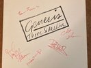 GENESIS-Three Sides Live LP SLEEVE *ONLY* FULLY AUTOGRAPHED PHIL COLLINS