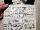 THE AFFLICTED MAN'S NEW ONE.GIG POSTER SLEEVE.BONK AFF4 1981.KBD DIY PUNK.ISD OI