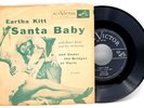 EARTHA KITT - SANTA BABY / UNDER THE BRIDGES OF PARIS - PICTURE SLEEVE & 45