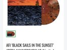 New AFI Black Sails in the Sunset Presale 25th Anniversary Oriole Vinyl LP
