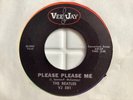 THE BEATLES 45 PLEASE PLEASE ME / FROM ME TO YOU VEE JAY OVAL VJ 581 VG+ VINYL