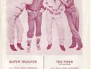 ABBA FRIDA RARE SONGSHEETS Spain Threnody, Super Trouper / The Piper, The day be