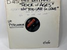 Def Leppard Black Vinyl PROMO Rock Of Ages & Too Late For Love 80's 1983 Vintage