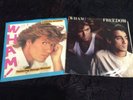 WHAM  GEORGE MICHAEL 45 RECORDS VINYL VINTAGE RETRO FREEDOM + CARELESS WHISPER