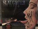 SLAUGHTER Fear No Evil Vinyl Record Red & Black Splatter Double LP 2021 SIGNED