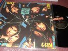 KISS CRAZY NIGHTS LP PROMO STAMP ON BACK+ PROMO LABEL HYPE DECAL FROM 1987 VG+