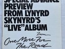 LYNYRD SKYNYRD One More From The Road Special Advance Preview PROMO Only 12