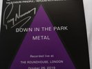 GARY NUMAN - DOWN IN THE PARK / METAL (LIVE) - SIGNED COLOURED VINYL 7