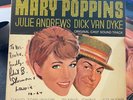 MARY POPPINS Soundtrack LP SIGNED BY ROBERT SHERMAN + HIS DAUGHTER (WALT DISNEY)