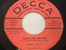 Buddy Holly 30434 That’ll Be The Day/Rock Around W/ Ollie Vee 45 Decca PROMO