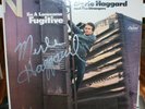 Merle Haggard Signed Autographed LP Cover I'm A Lonesome Fugitive Capitol