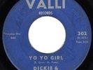 RARE Doo Wop 45- Dickie & The Debonaires Yo Yo Girl , VALLI VG-