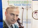 HMV ASD 334 *WHITE/GOLD* KURTZ* MENDELSSOHN /BRUCH VIOLIN CTOS* MENUHIN* NM