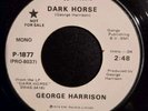 Dark Horse By George Harrison On Apple Records Promo 45 (P- 1877)  VG+ Nice