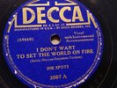 Ink Spots 78rpm Single 10-inch Decca Records #3987 from Fall Out