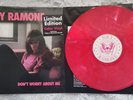 JOEY RAMONE ‎Don't Worry About Me Rare 2002 Limited Pink Marbled Vinyl LP Record
