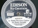 Edison DD Diamond Disc 60016 Banda Militar de Nueva York - Himno Nacional Cubano
