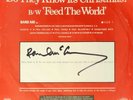 1984 Band Aid Feed the World 45 rpm Paul McCartney signed Beatles Paul autograph