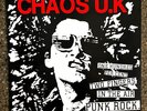 CHAOS UK -ONE HUNDRED PERCENT TWO FINGERS IN THE AIR PUNK ROCK LP 1993 PRESS HC