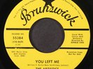 ARTISTICS: lonely old world / you left me BRUNSWICK 7