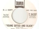 BOB & MARCIA Young Gifted And Black TAMLA PROMO MOTOWN REGGAE SOUL USA 45