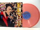 ELVIS PRESLEY elvis's 40 greatest (pink vinyl) 2X LP EX+/EX album, hits, best of