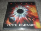 BLAZE BAYLEY -TENTH DIMENSION- AWESOME RARE PRESS 2LP VINYL SIGNED WITH BOOKLET