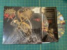Cattle Decapitation Death Atlas Clear w Red,Orange,Yellow Splatter Vomiting Lava