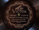 Victor 21247 Charlie Johnson Paradise 10 w Jabbo Smith HOT TEMPER 78rpm 1928 E